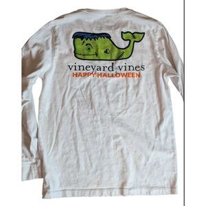 Vineyard Vines Halloween Frankenstein Long Sleeve T-Shirt Youth Kids M (8-10)